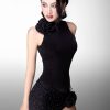 Đầm yếm phối lưới đá đính hoa cổ - Hình ảnh 3