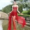 Áo Corset ren hoa