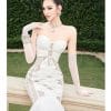 dam-cup-dai-chiffon-nhun-4 Đầm cúp dài Chiffon nhún