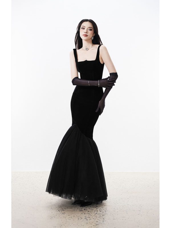 Đầm cúp dài Chiffon nhún - Hình ảnh 2