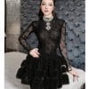 dam-thun-da-tung-nhun-beo Đầm thun đá tùng nhún bèo