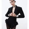 Playsuit cổ Vest phối ren