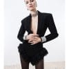 Playsuit cổ Vest phối ren
