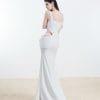 Đầm Khoét Eo Đắp Tà Dài