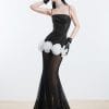 Đầm Sequin Lưới Đính Hoa Dài