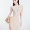 Đầm Thun Lưới Chân Nhún Bèo