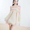 dam-xoe-nguc-dan-bong-3 Đầm Xoè Ngực Đan Bông