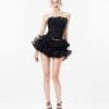 Molly Skirt Black - White
